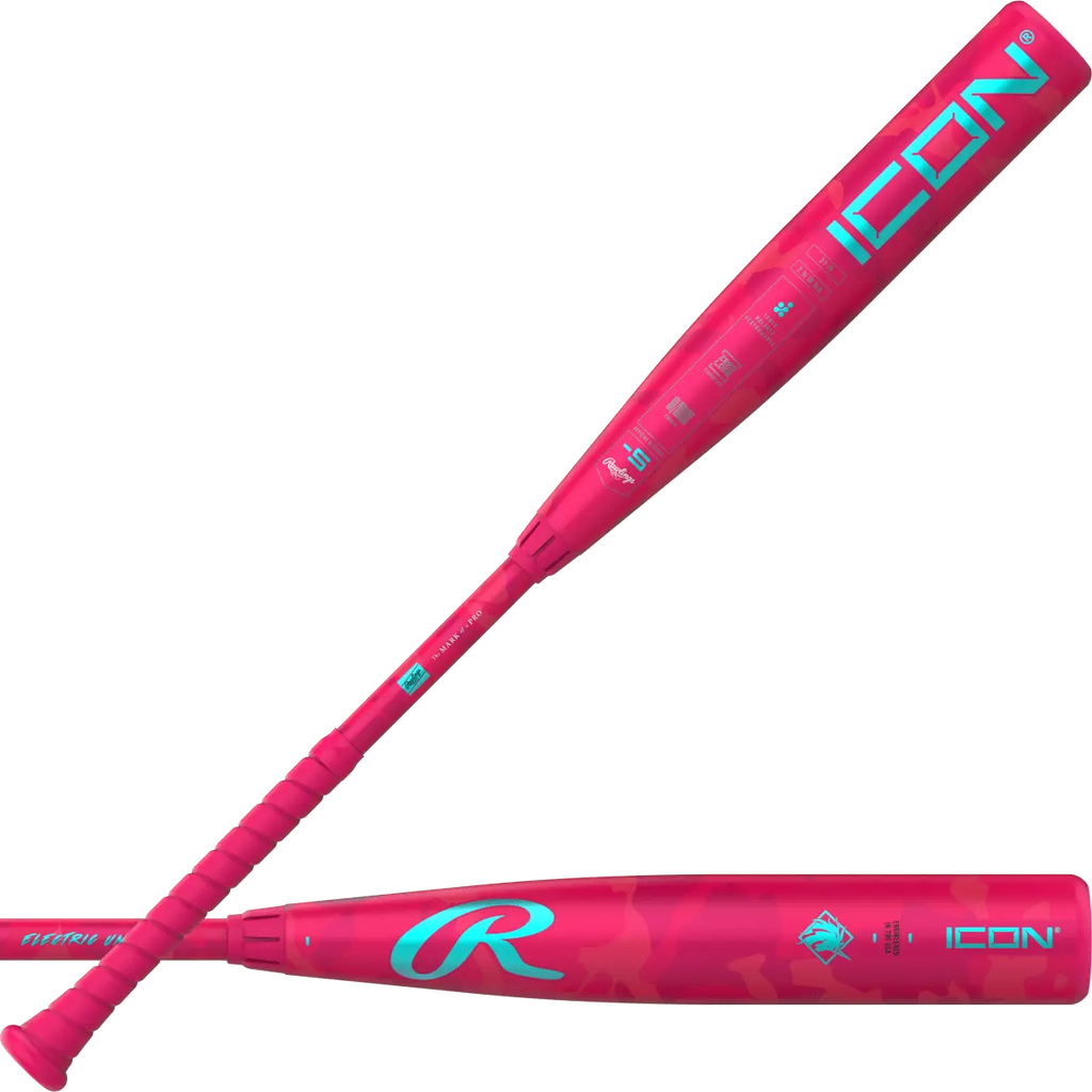 Rawlings Icon -5 Electric Unicorn USSSA Baseball Bat RUT5IPK5