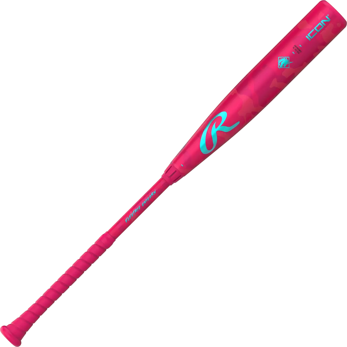 Rawlings Icon -5 Electric Unicorn USSSA Baseball Bat RUT5IPK5